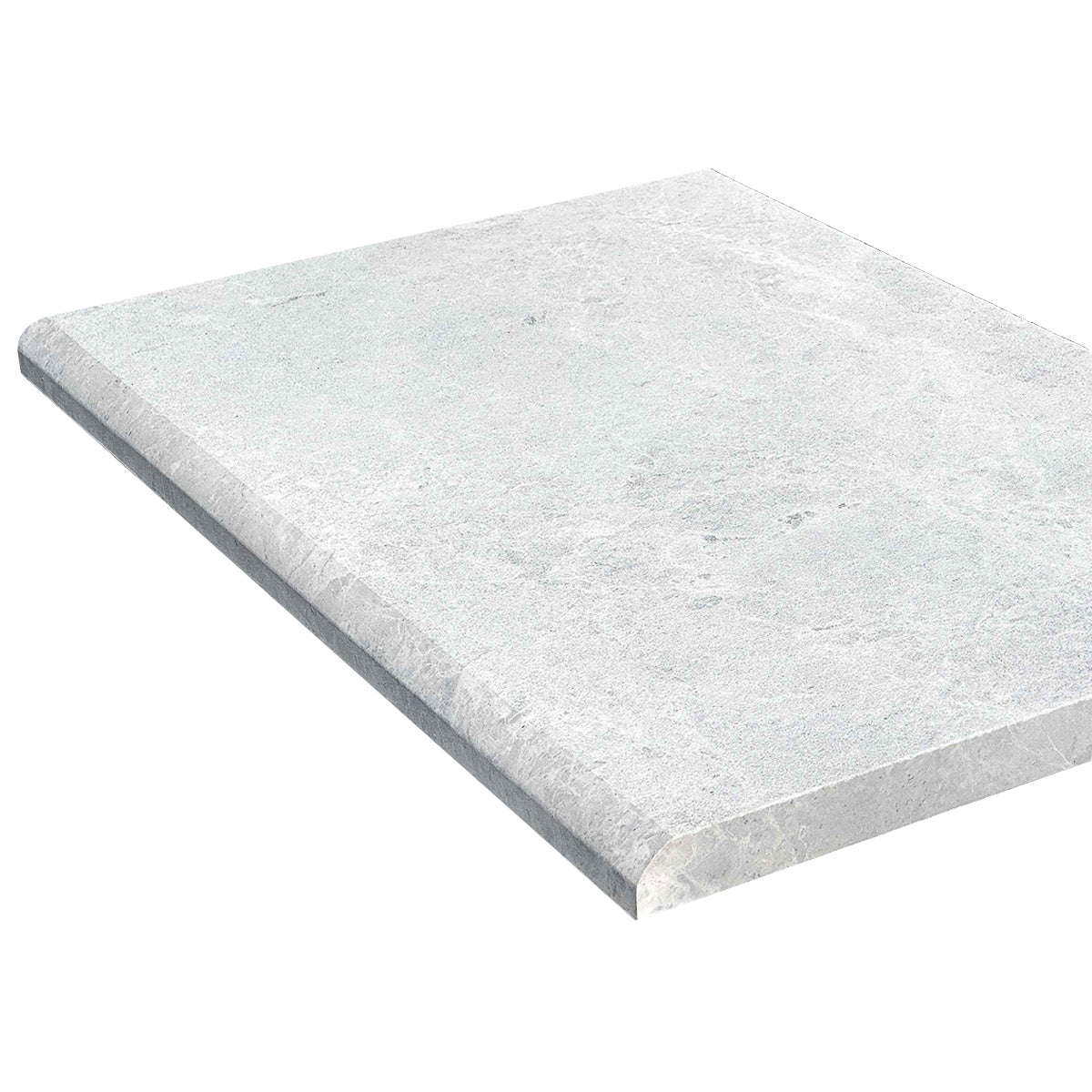 Tundra Silver Sandblasted Brushed | Half-bullnose