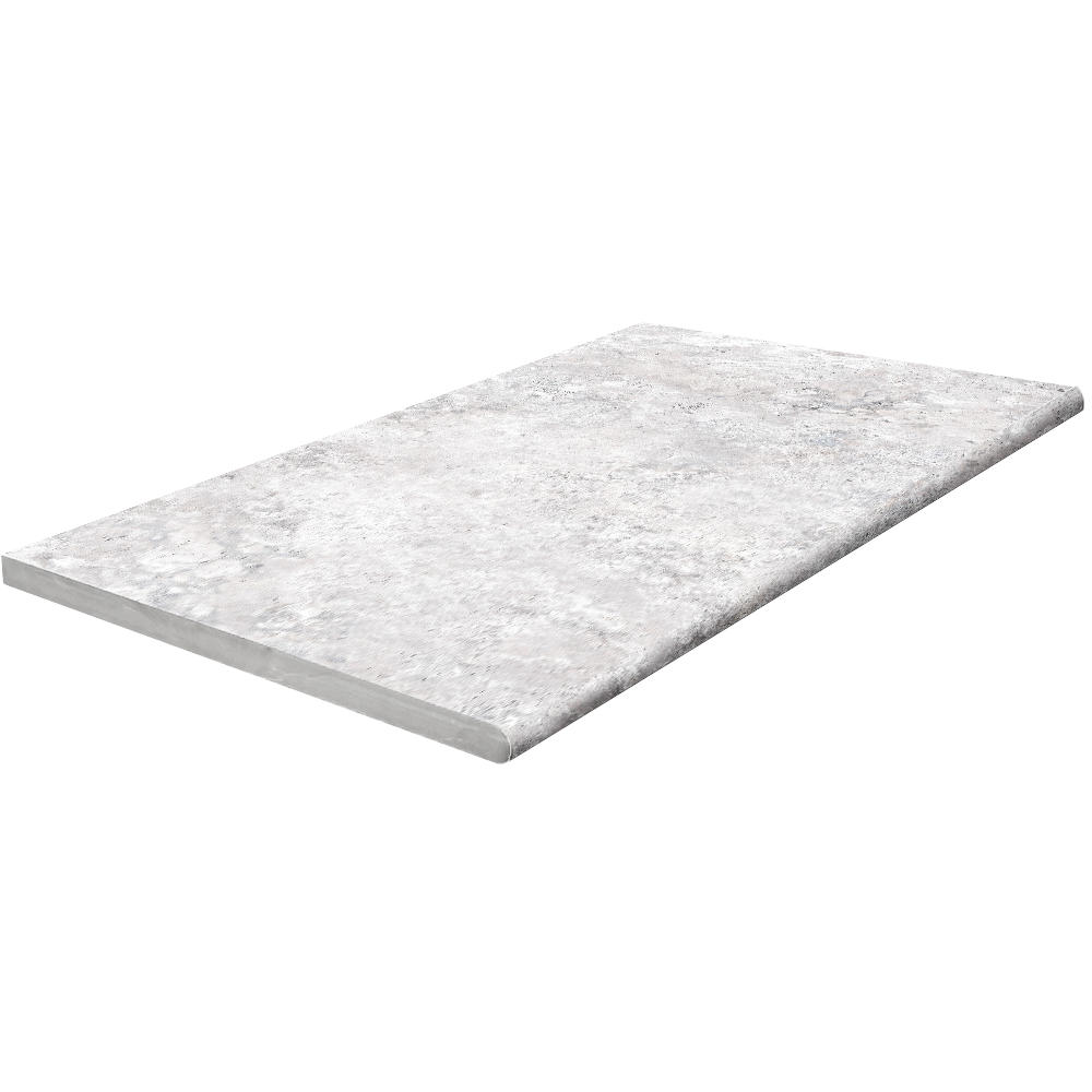 TRAVERTINE 3D CROSSCUT Grigio Bullnose