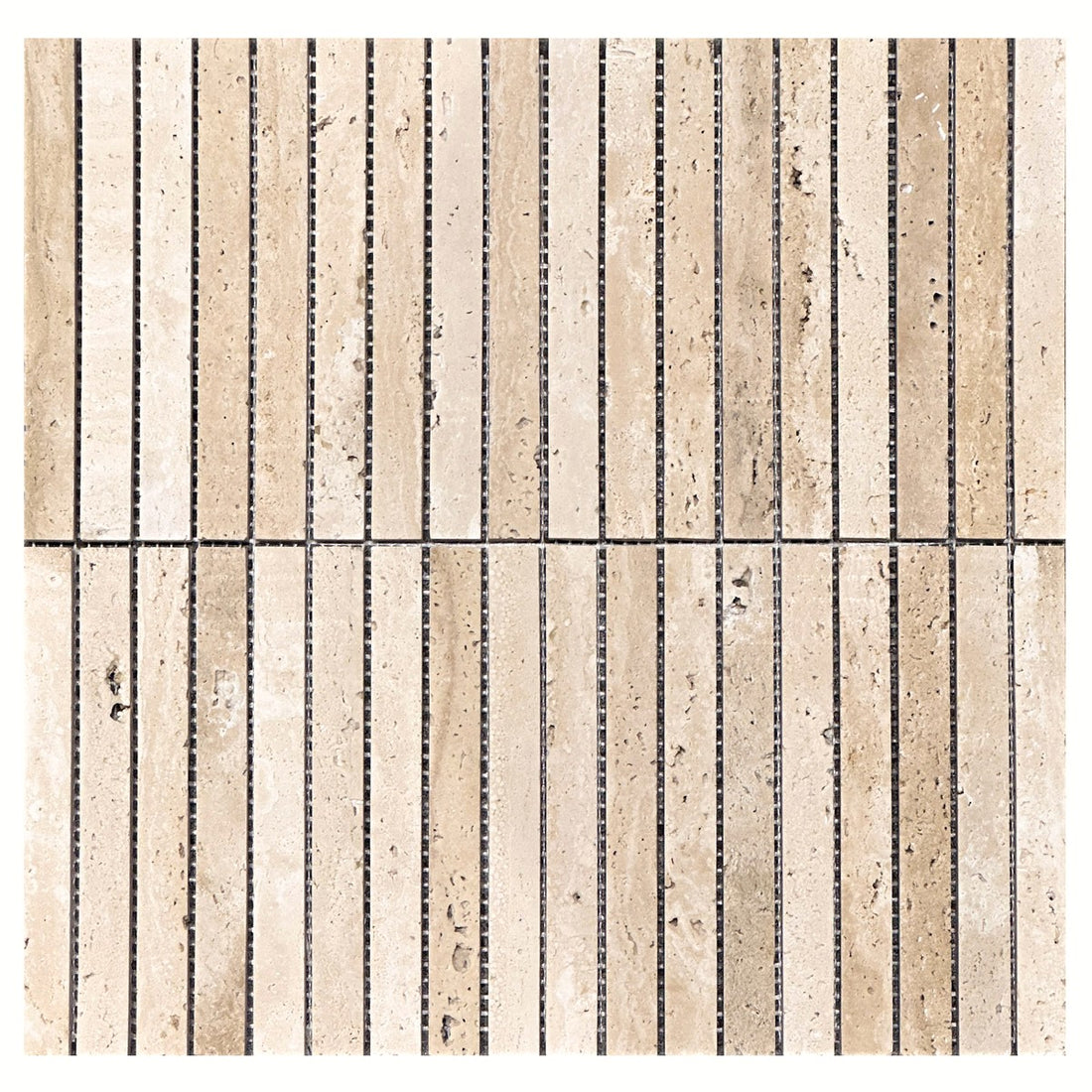 Stack Bond Travertine – GlowTile